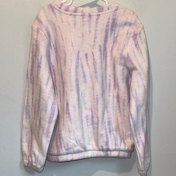 Cat & Jack Medium Girls Purple Tie-Dye Pullover Sweater - Picture 5 of 7
